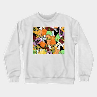 pattern with different drinks Crewneck Sweatshirt